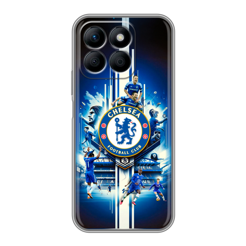 Силиконовый чехол на Honor X8b с принтом Chelsea Челси Силиконовый чехол на Honor X8b с принтом Chelsea Челси