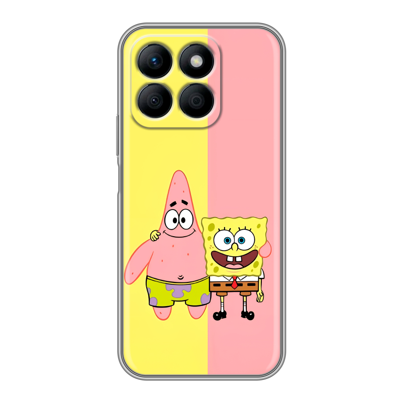 Силиконовый чехол на Honor X8b с принтом Спанч боб Спанчбоб Силиконовый чехол на Honor X8b с принтом Спанч боб Спанчбоб