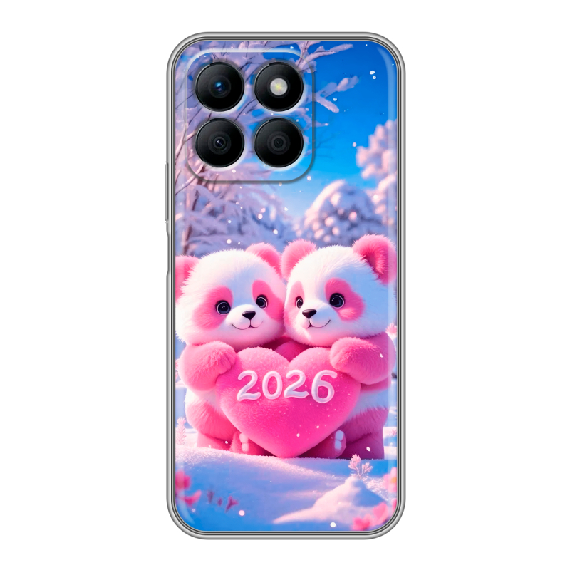 Силиконовый чехол на Honor X8b с принтом Новый год Силиконовый чехол на Honor X8b с принтом Новый год