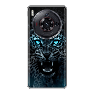 Силиконовый чехол на ZTE Nubia Z50S Pro с принтом Темный леопард
