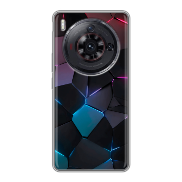 Силиконовый чехол на ZTE Nubia Z50S Pro с принтом Геометрия неона Силиконовый чехол на ZTE Nubia Z50S Pro с принтом Геометрия неона