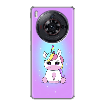 Силиконовый чехол на ZTE Nubia Z50S Pro с принтом Единорог