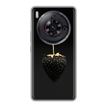 Силиконовый чехол на ZTE Nubia Z50S Pro с принтом Черная клубника Силиконовый чехол на ZTE Nubia Z50S Pro с принтом Черная клубника
