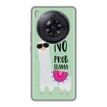 Силиконовый чехол на ZTE Nubia Z50S Pro с принтом Лама