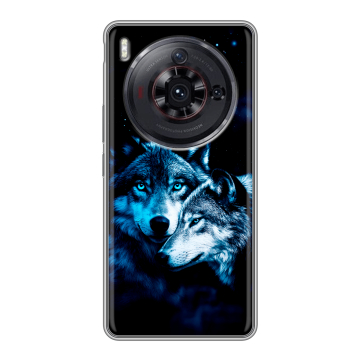 Силиконовый чехол на ZTE Nubia Z50S Pro с принтом Волки