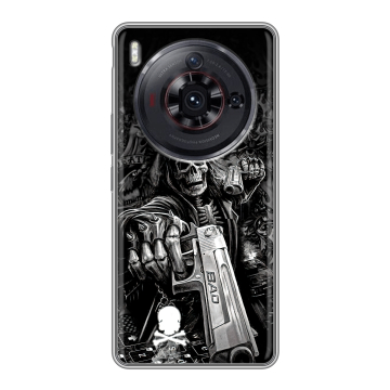 Силиконовый чехол на ZTE Nubia Z50S Pro с принтом Скелет