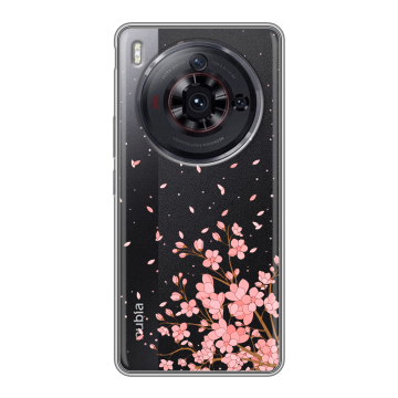 Силиконовый чехол на ZTE Nubia Z50S Pro с принтом Ветка сакуры