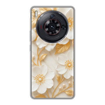 Силиконовый чехол на ZTE Nubia Z50S Pro с принтом Цветы