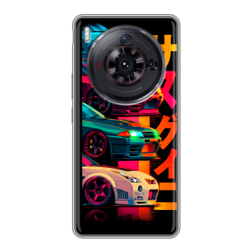 Силиконовый чехол на ZTE Nubia Z50S Pro с принтом Гоночные машины