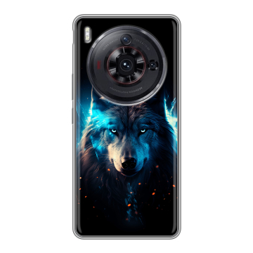 Силиконовый чехол на ZTE Nubia Z50S Pro с принтом Волк ночной