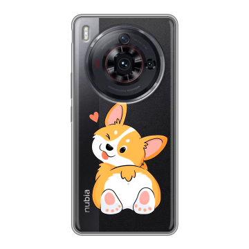 Силиконовый чехол на ZTE Nubia Z50S Pro с принтом Корги