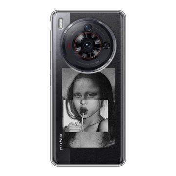 Силиконовый чехол на ZTE Nubia Z50S Pro с принтом Мона Лиза
