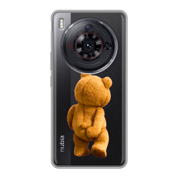 Силиконовый чехол на ZTE Nubia Z50S Pro с принтом Медведь