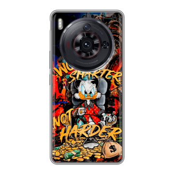 Силиконовый чехол на ZTE Nubia Z50S Pro с принтом Дональд Дак Деньги