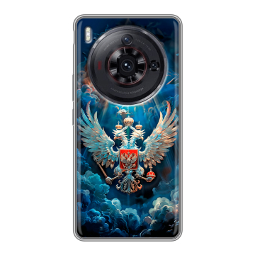 Силиконовый чехол на ZTE Nubia Z50S Pro с принтом Герб флаг России