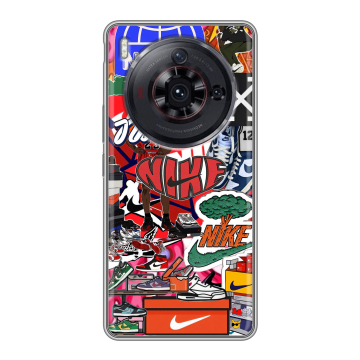 Силиконовый чехол на ZTE Nubia Z50S Pro с принтом Найк Nike яркий