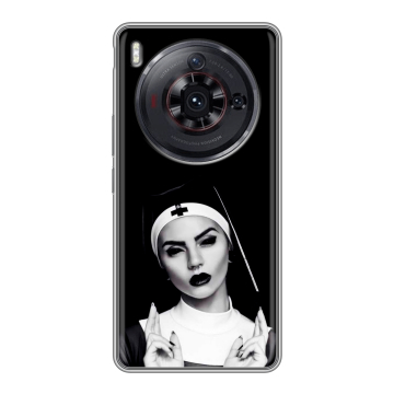 Силиконовый чехол на ZTE Nubia Z50S Pro с принтом монашка