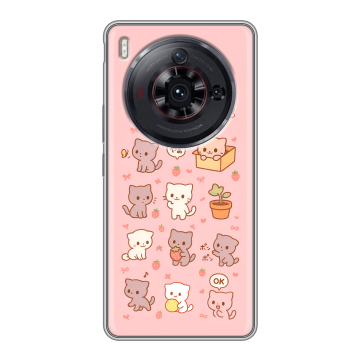 Силиконовый чехол на ZTE Nubia Z50S Pro с принтом Hello Kitty Хелоу Кити