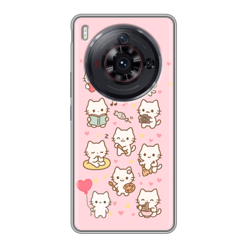 Силиконовый чехол на ZTE Nubia Z50S Pro с принтом Hello Kitty Хелоу Кити