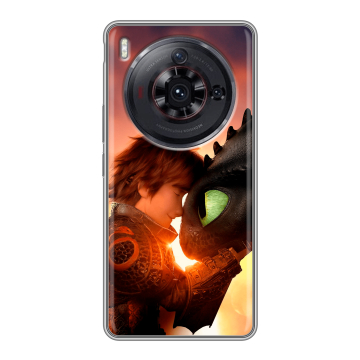 Силиконовый чехол на ZTE Nubia Z50S Pro с принтом Как приручить дракона