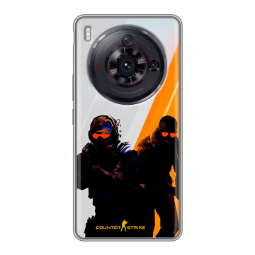 Силиконовый чехол на ZTE Nubia Z50S Pro с принтом Контер страйк Counter strike