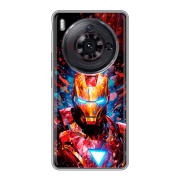 Силиконовый чехол на ZTE Nubia Z50S Pro с принтом Железный человек Ironman