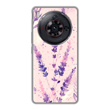 Силиконовый чехол на ZTE Nubia Z50S Pro с принтом цветы лаванда