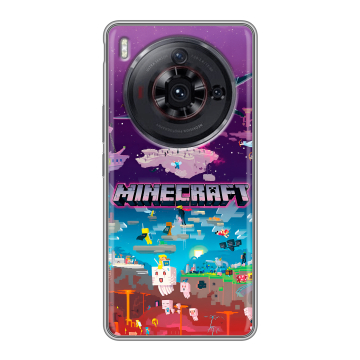 Силиконовый чехол на ZTE Nubia Z50S Pro с принтом Майнкрафт Minecraft