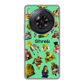 Силиконовый чехол на ZTE Nubia Z50S Pro с принтом Шрек Shrek