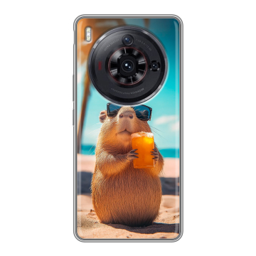 Силиконовый чехол на ZTE Nubia Z50S Pro с принтом Капибара