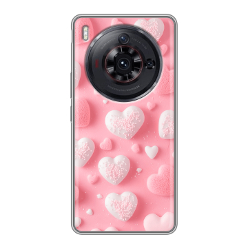 Силиконовый чехол на ZTE Nubia Z50S Pro с принтом Сердечки