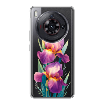 Силиконовый чехол на ZTE Nubia Z50S Pro с принтом Цветы орхидеи