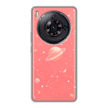 Силиконовый чехол на ZTE Nubia Z50S Pro с принтом Розовый космос
