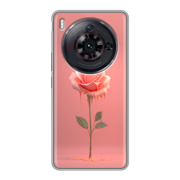 Силиконовый чехол на ZTE Nubia Z50S Pro с принтом Розовая роза