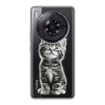 Силиконовый чехол на ZTE Nubia Z50S Pro с принтом Котенок