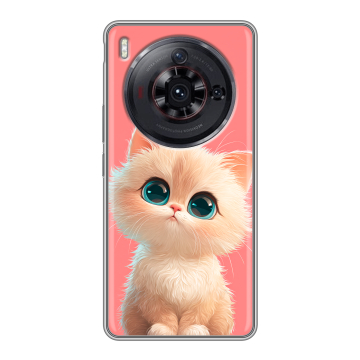 Силиконовый чехол на ZTE Nubia Z50S Pro с принтом Розовый котенок