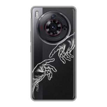Силиконовый чехол на ZTE Nubia Z50S Pro с принтом Сотворение мира