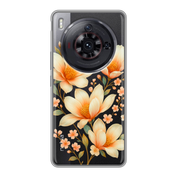 Силиконовый чехол на ZTE Nubia Z50S Pro с принтом Цветы