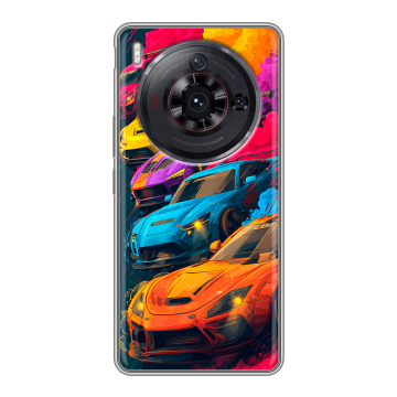 Силиконовый чехол на ZTE Nubia Z50S Pro с принтом Тачки