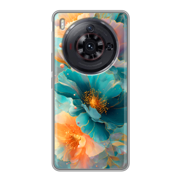 Силиконовый чехол на ZTE Nubia Z50S Pro с принтом Цветы