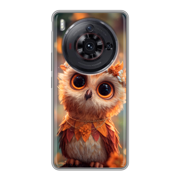 Силиконовый чехол на ZTE Nubia Z50S Pro с принтом Милая сова