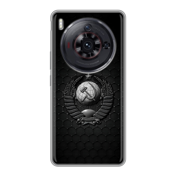 Силиконовый чехол на ZTE Nubia Z50S Pro с принтом Герб Флаг СССР