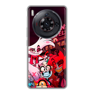 Силиконовый чехол на ZTE Nubia Z50S Pro с принтом Hazbin Hotel Отель Хазбин