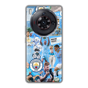 Силиконовый чехол на ZTE Nubia Z50S Pro с принтом Man City Манчестер Сити