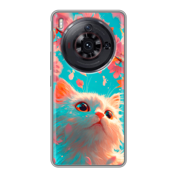 Силиконовый чехол на ZTE Nubia Z50S Pro с принтом Красивый кот