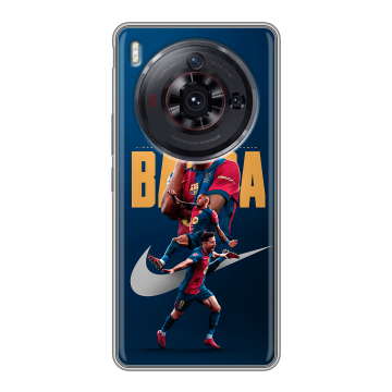 Силиконовый чехол на ZTE Nubia Z50S Pro с принтом Барселона Barca Yamal 
