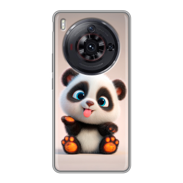 Силиконовый чехол на ZTE Nubia Z50S Pro с принтом милая панда
