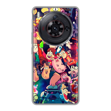 Силиконовый чехол на ZTE Nubia Z50S Pro с принтом Gravity Falls Гравити Фолз