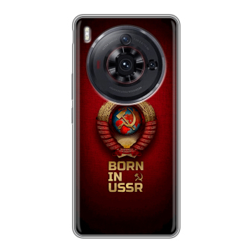 Силиконовый чехол на ZTE Nubia Z50S Pro с принтом Флаг Герб СССР