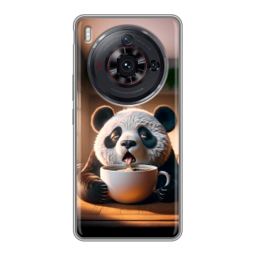 Силиконовый чехол на ZTE Nubia Z50S Pro с принтом смешная панда